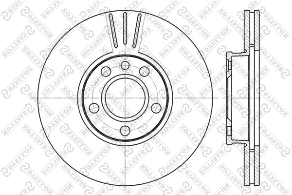 Disque de frein STELLOX 6020-4783V-SX