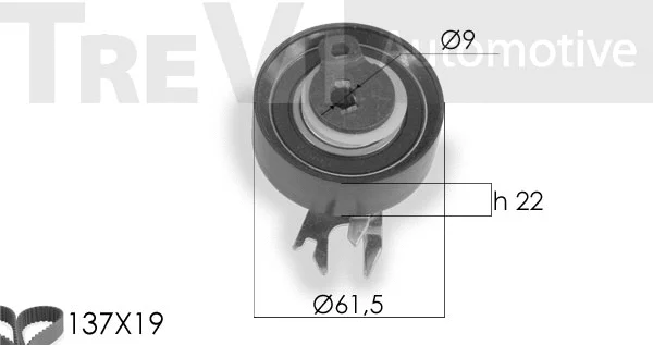 Kit de courroie crantée TREVI AUTOMOTIVE KD1159