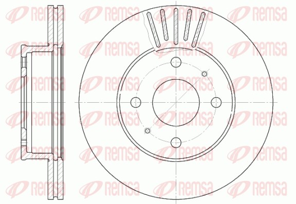 Disque de frein REMSA 61178.10