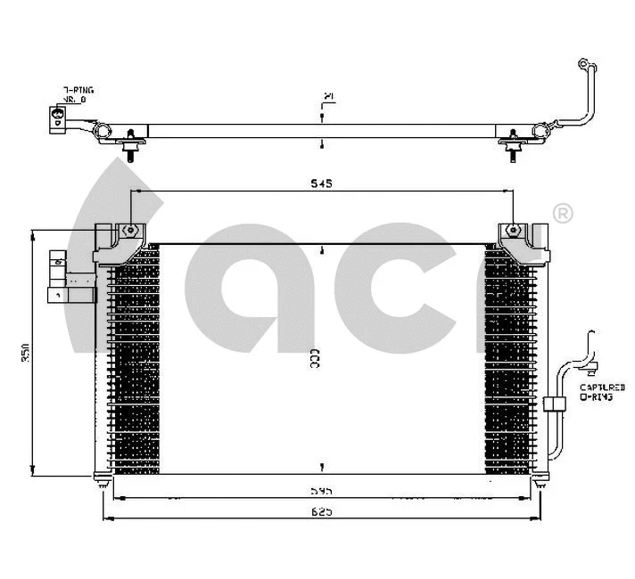 Condenseur, climatisation ACR 300414