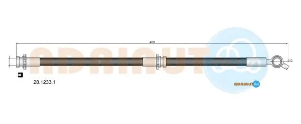 Flexible de frein ADRIAUTO 28.1233.1