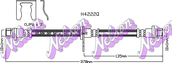 Flexible de frein KAWE H4222Q