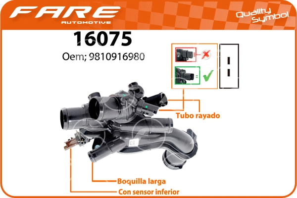 Boîtier du thermostat FARE SA 16075