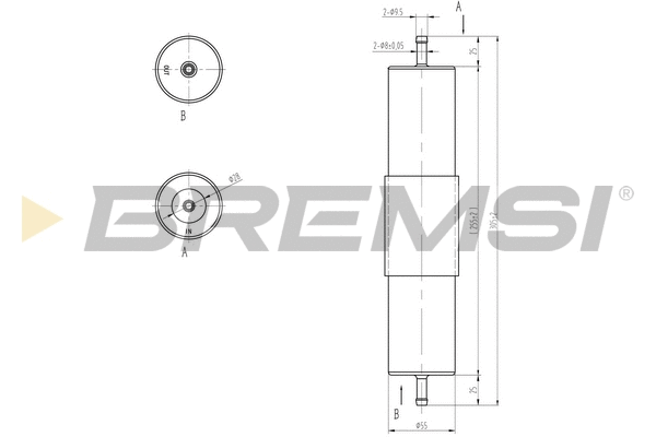 Filtre à carburant BREMSI FE1318