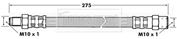 Flexible de frein BORG & BECK BBH7296