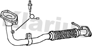 Tuyau d'échappement KLARIUS 301139