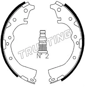 Jeu de mâchoires de frein TRUSTING 115.269