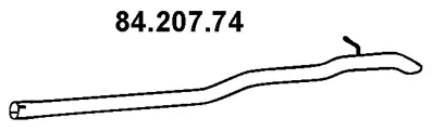 Tuyau d'échappement EBERSPÄCHER 84.207.74