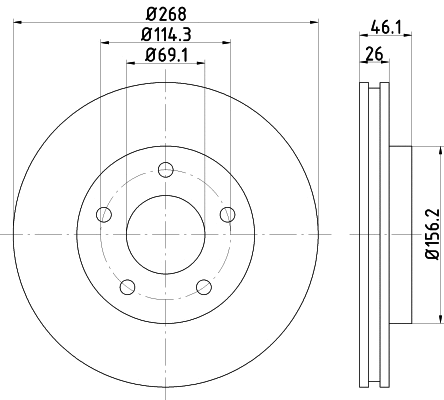 Disque de frein NISSHINBO ND3007