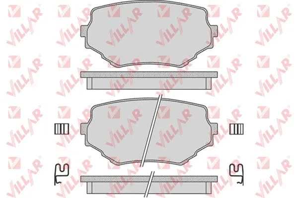 Kit de plaquettes de frein, frein à disque VILLAR 626.0798