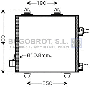 Condenseur, climatisation BUGOBROT 62-TO5414