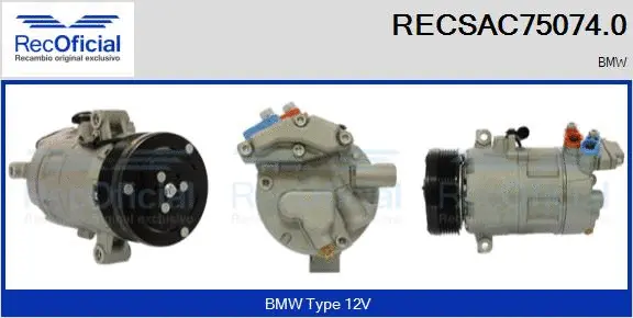 Compresseur, climatisation RECOFICIAL RECSAC75074.0