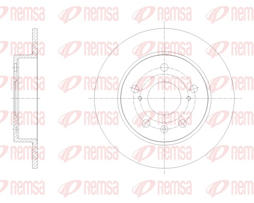 Disque de frein REMSA 61666.00
