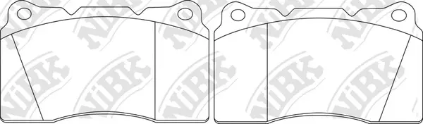 Kit de plaquettes de frein, frein à disque NiBK PN0150