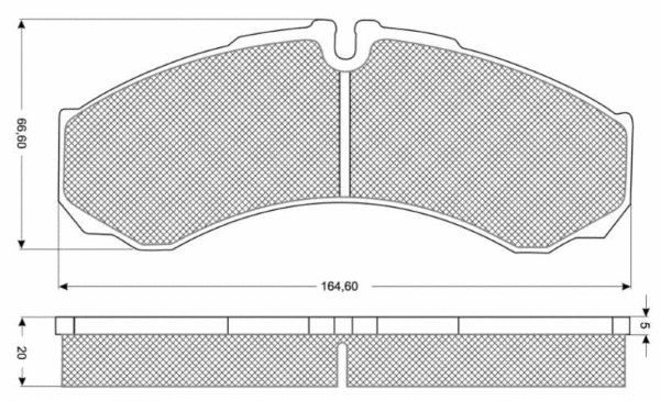 Kit de plaquettes de frein, frein à disque MTR MT633