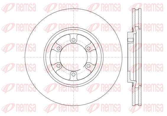 Disque de frein REMSA 61366.10