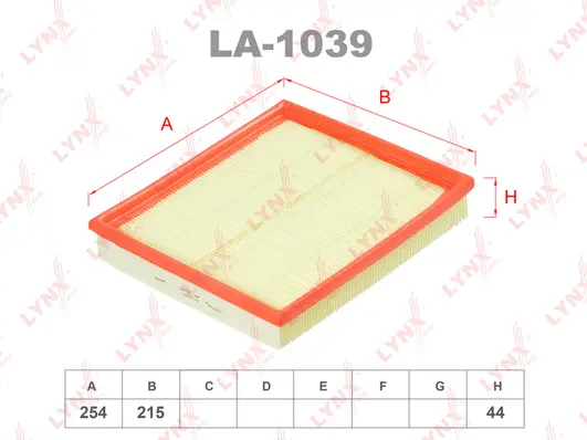 Filtre à air LYNXAUTO LA-1039