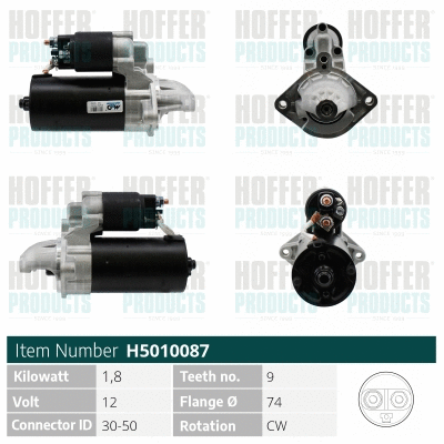 Démarreur HOFFER H5010087