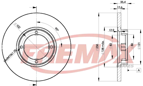 Disque de frein FREMAX BD-4392