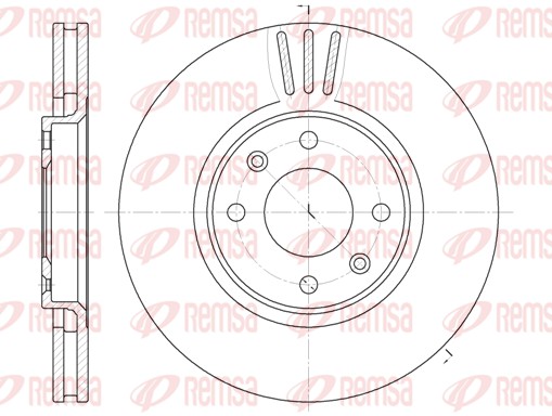 Disque de frein REMSA 6604.10
