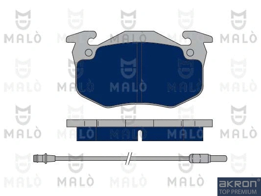Kit de plaquettes de frein, frein à disque AKRON-MALÒ 1050056