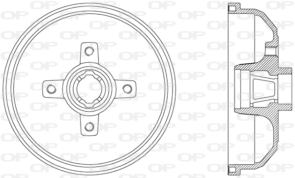 Tambour de frein OPEN PARTS BAD9021.40