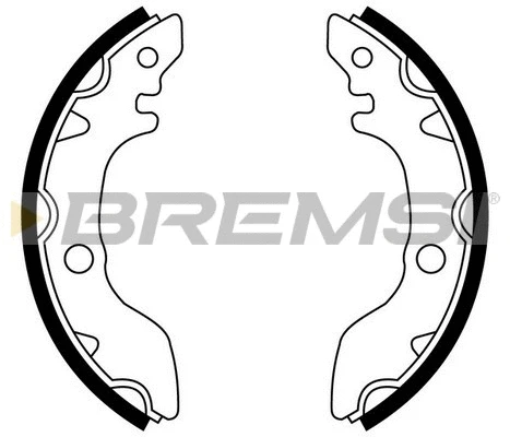 Jeu de mâchoires de frein BREMSI GF0887