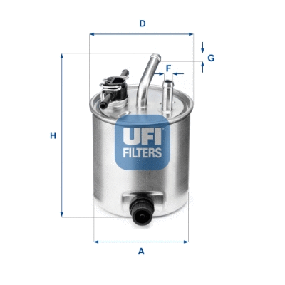 Filtre à carburant UFI 55.582.00