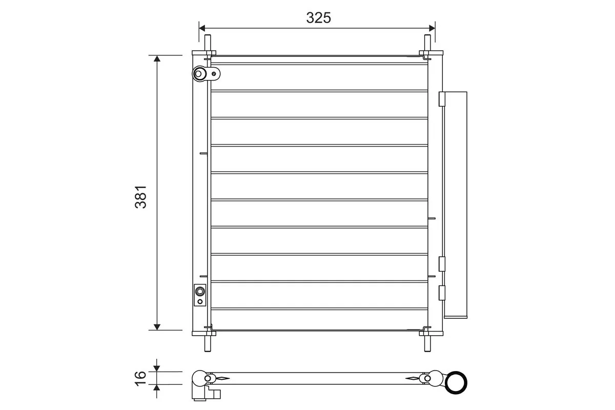 Condenseur, climatisation VALEO 814222