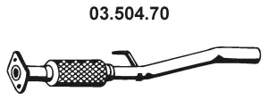 Tuyau d'échappement EBERSPÄCHER 03.504.70