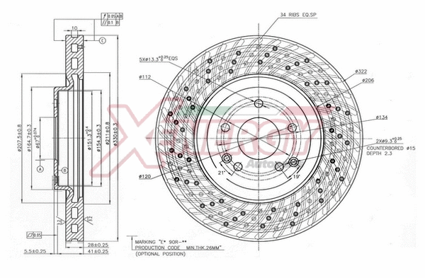 Disque de frein AP XENERGY X602887