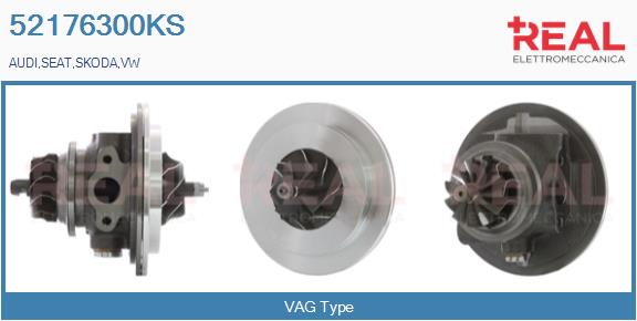 Groupe carter, turbocompresseur REAL 52176300KS