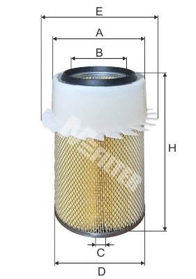 Filtre à air MFILTER A 829