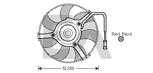 Ventilateur, refroidissement du moteur EACLIMA 33V02003