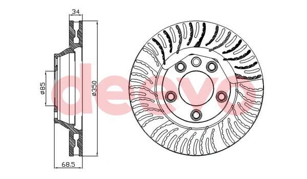 Disque de frein DEEVO BD15440