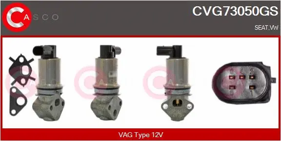 Vanne EGR CASCO CVG73050GS