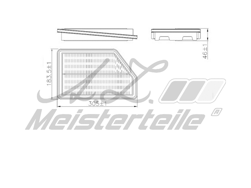 Filtre à air A.Z. Meisterteile AZMT-41-030-1952