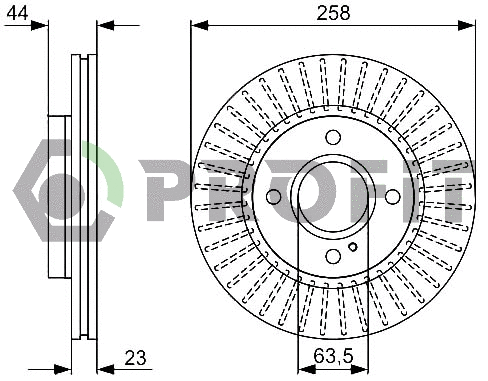 Disque de frein PROFIT 5010-1740