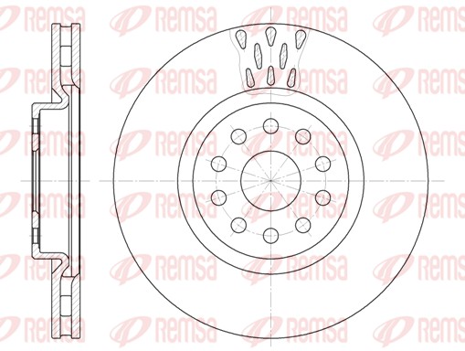 Disque de frein REMSA 6563.10