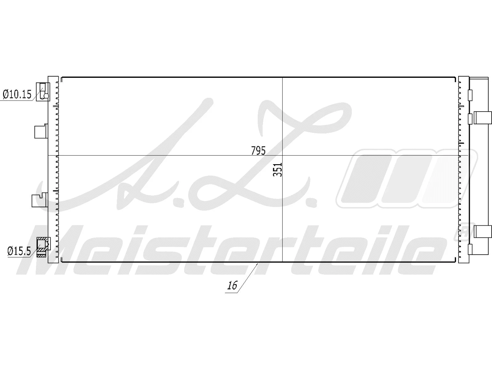 Condenseur, climatisation A.Z. Meisterteile AZMT-45-030-1441