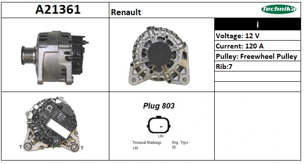 Alternateur Technika A21361