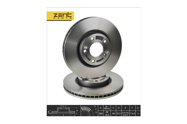 Disque de frein ZentParts Z05986