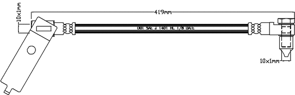Flexible de frein JURATEK JBH1137L