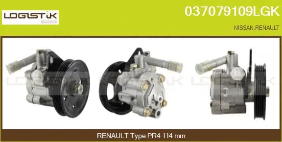 Pompe hydraulique, direction LGK 037079109LGK