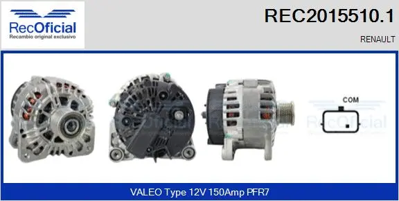 Alternateur RECOFICIAL REC2015510.1