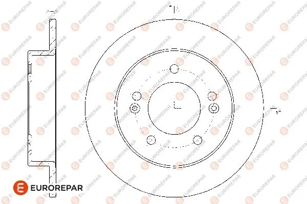 Disque de frein EUROREPAR 1667865780