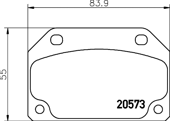 Kit de plaquettes de frein, frein à disque MINTEX MDB1142