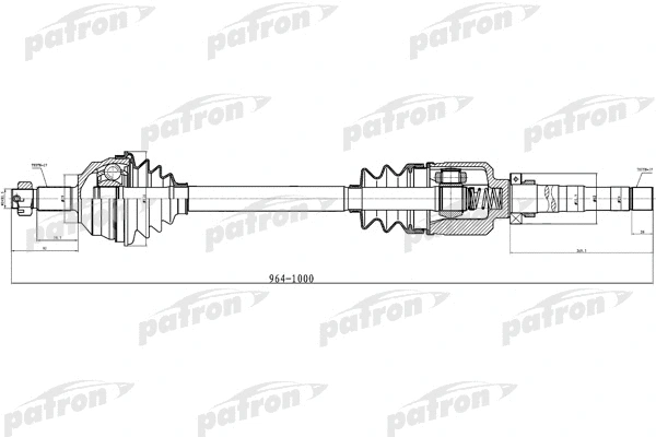 Arbre de transmission PATRON PDS0310