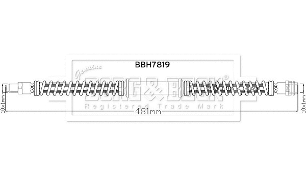 Flexible de frein BORG & BECK BBH7819