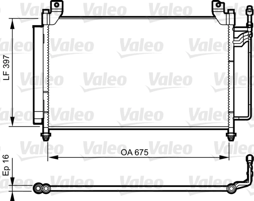 Condenseur, climatisation VALEO 814235